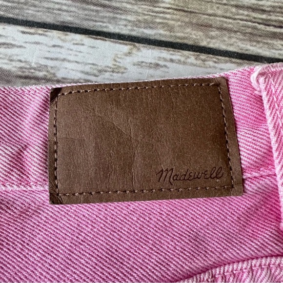 New NWOT Madewell Baggy Straight Jeans Retro Pink Sz 25 - Picture 10 of 10